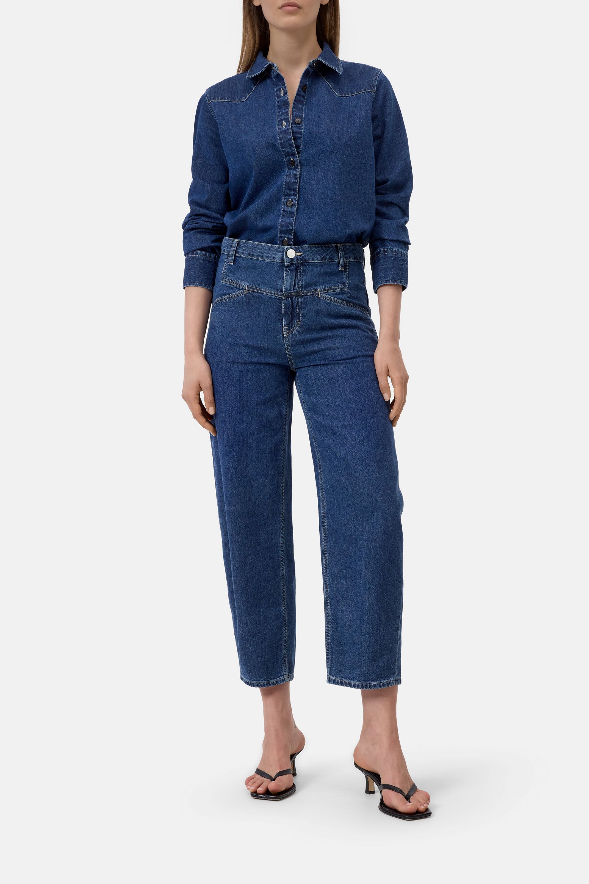 Clasic western shirt dark blue
