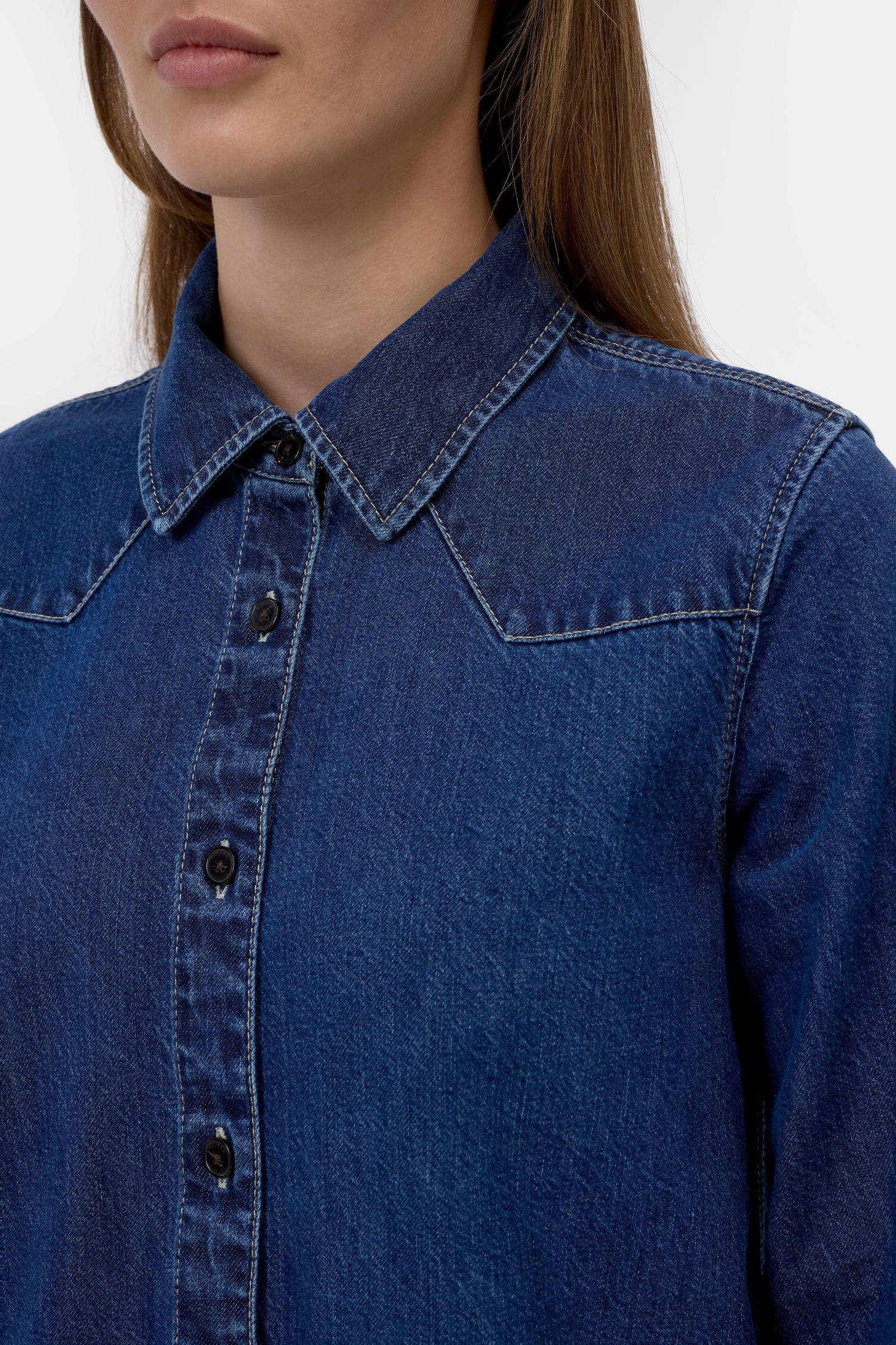 Clasic western shirt dark blue