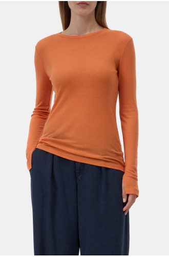 Shirt langarm solar orange