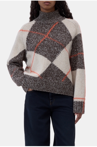 Rollkragenpullover Almond cream
