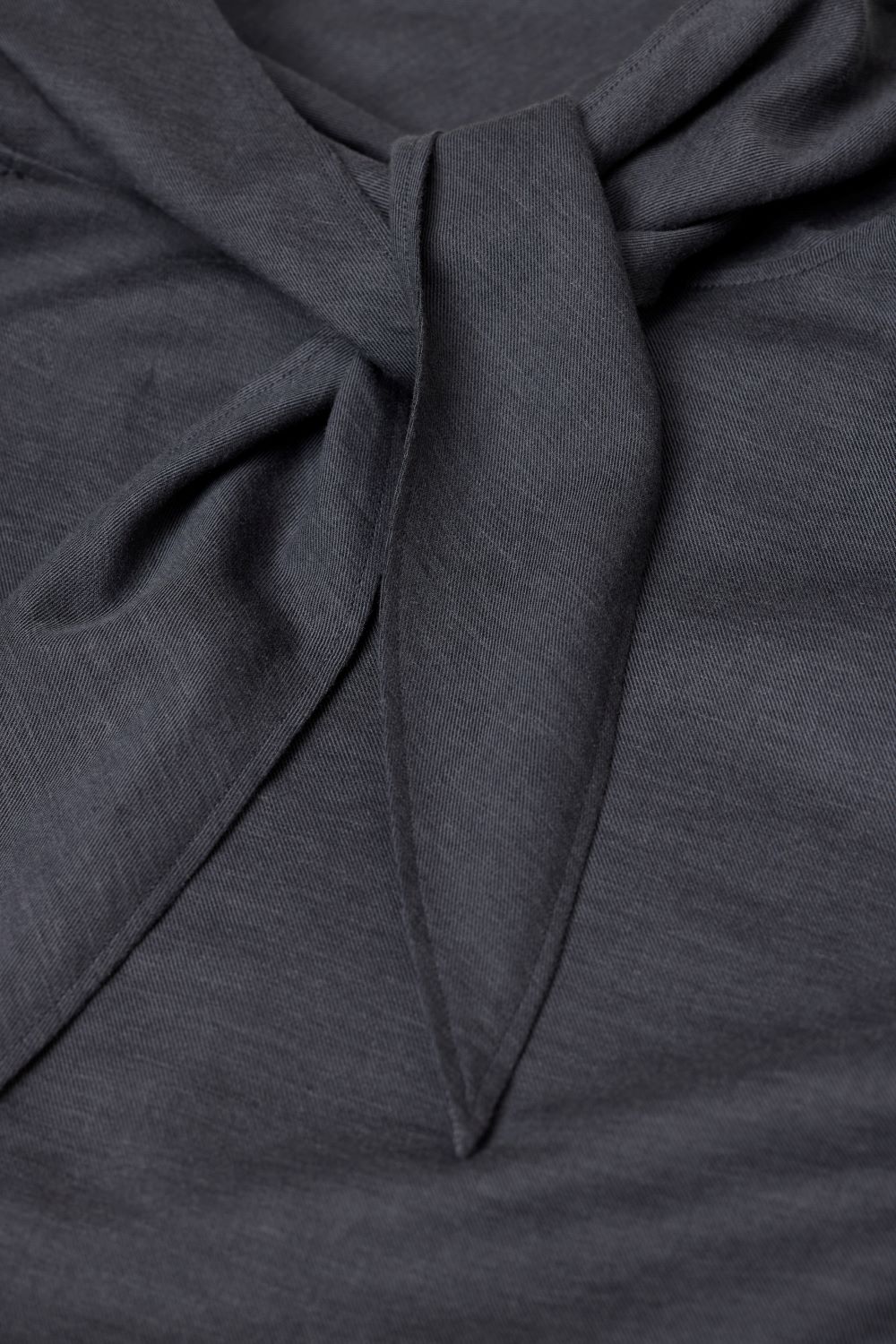 Bluse Bow grey melange