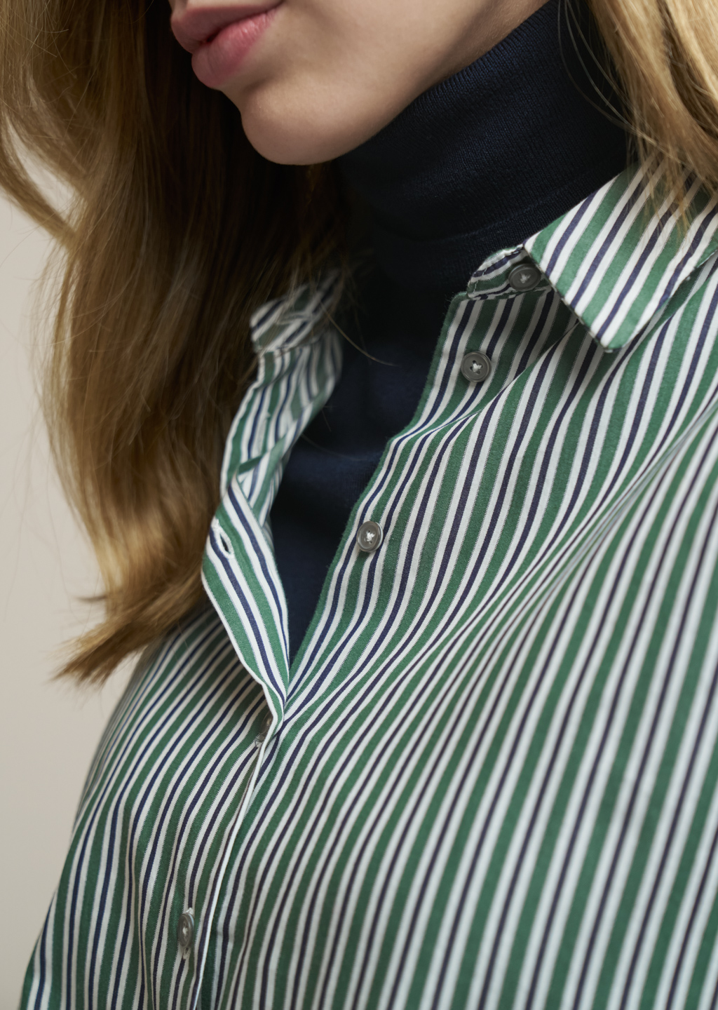 Bluse Silvy grün stripe