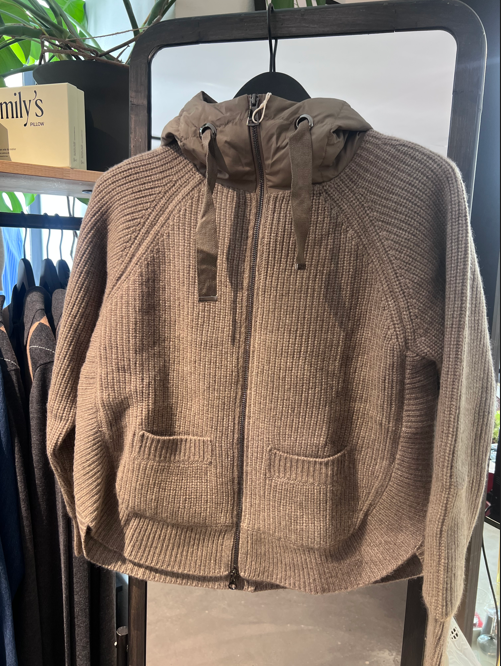 Jacke Cardigan mix Ella eco walnut