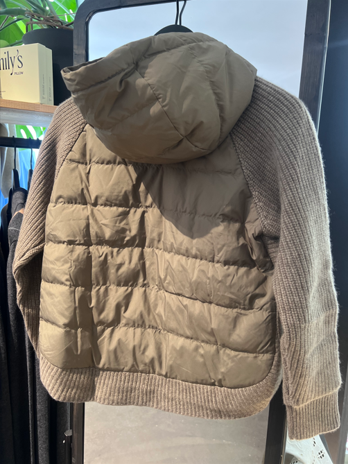 Jacke Cardigan mix Ella eco walnut