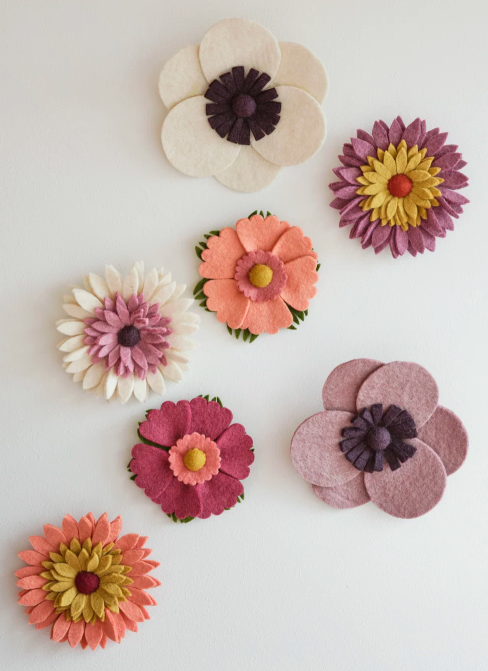 Wanddekor French Anemone weiß