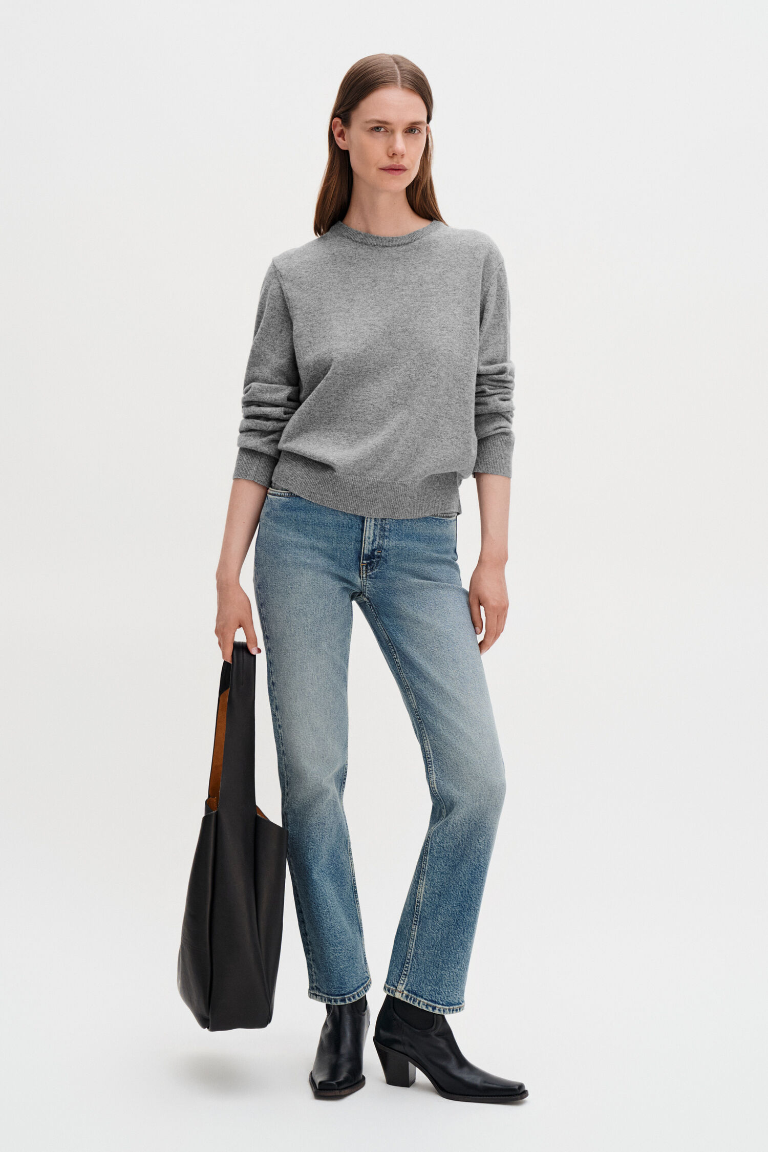 Sweater Soft Wool Grey Melange