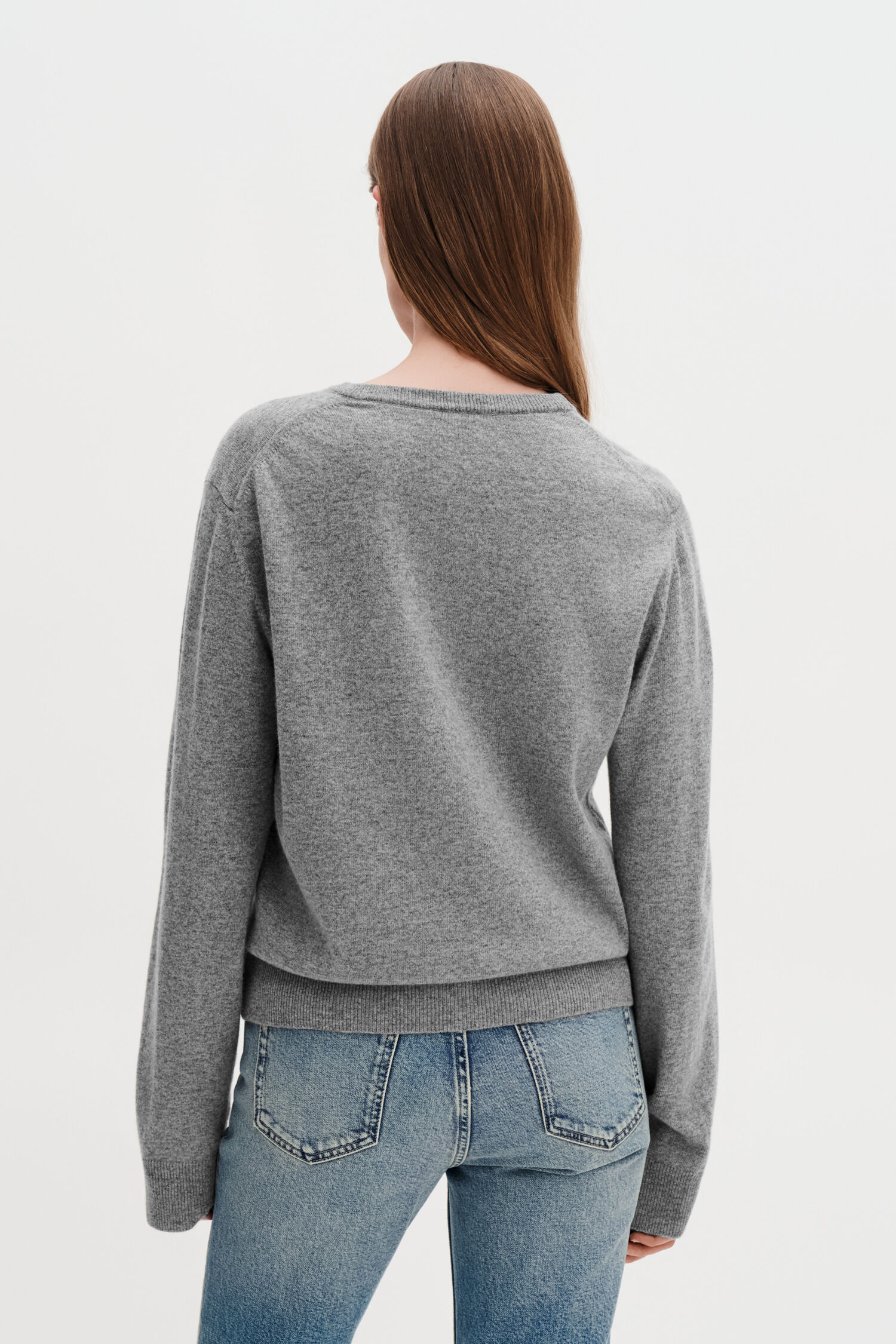Sweater Soft Wool Grey Melange