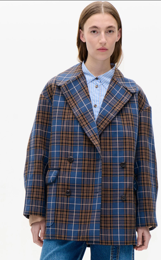 Jacke BATICIA Navy Check