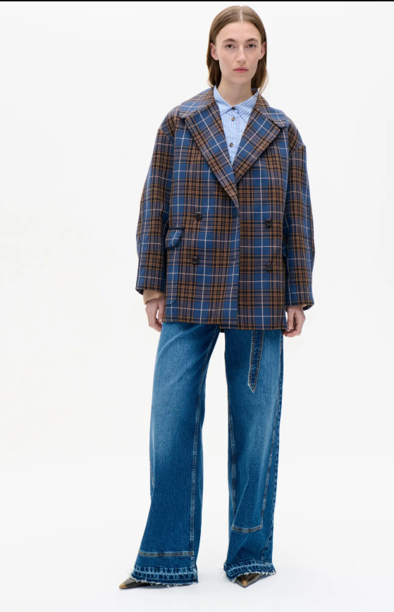 Jacke BATICIA Navy Check