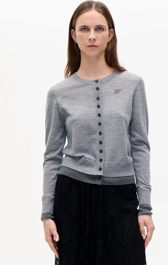 Cardigan CLARISSE Grey Melange