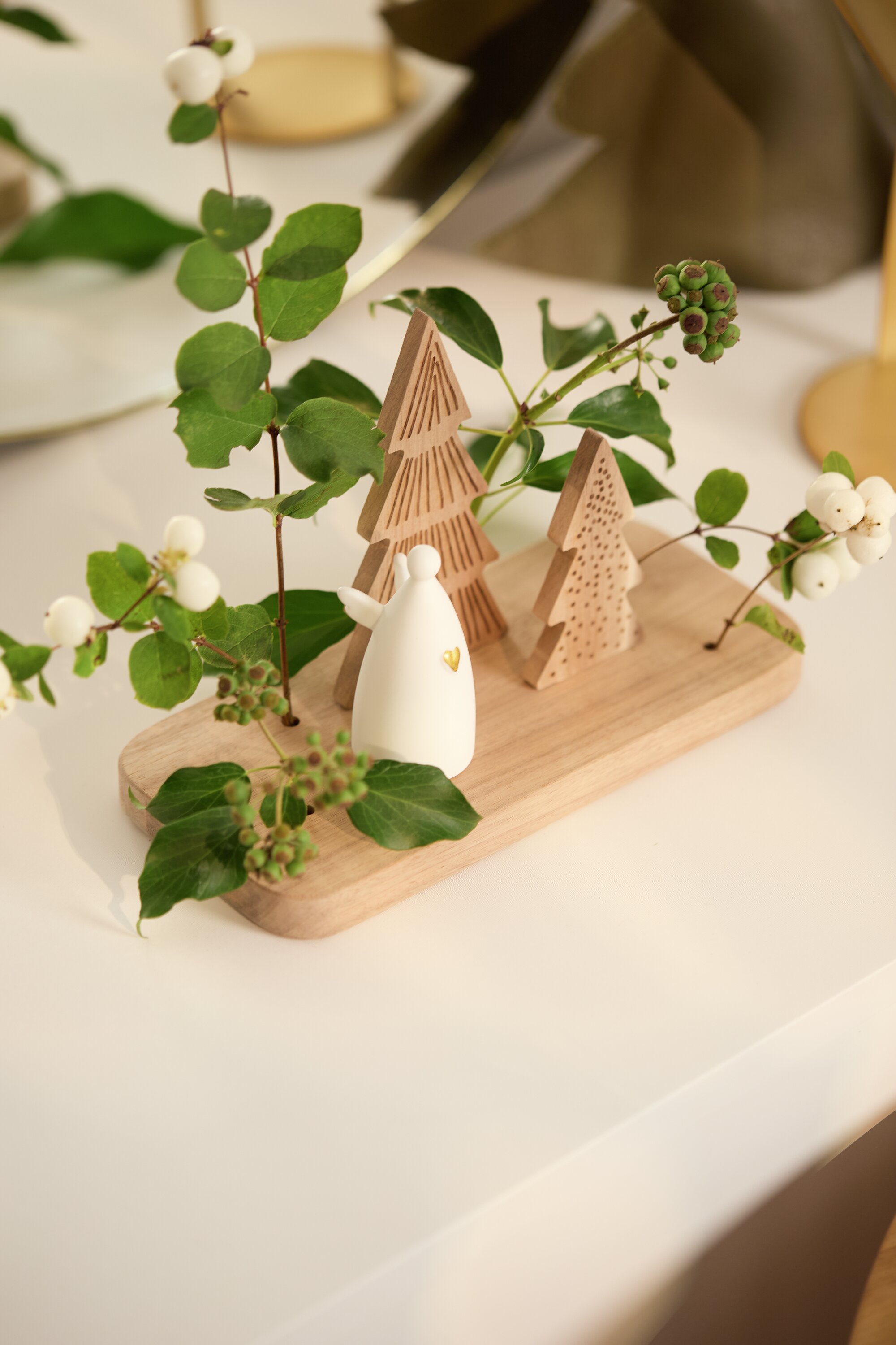 Weihnachtslandschaft Engel