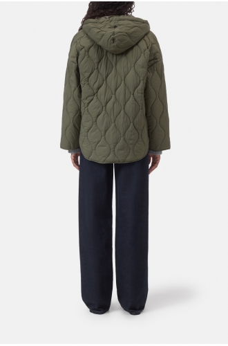 Steppjacke mit Kapuze