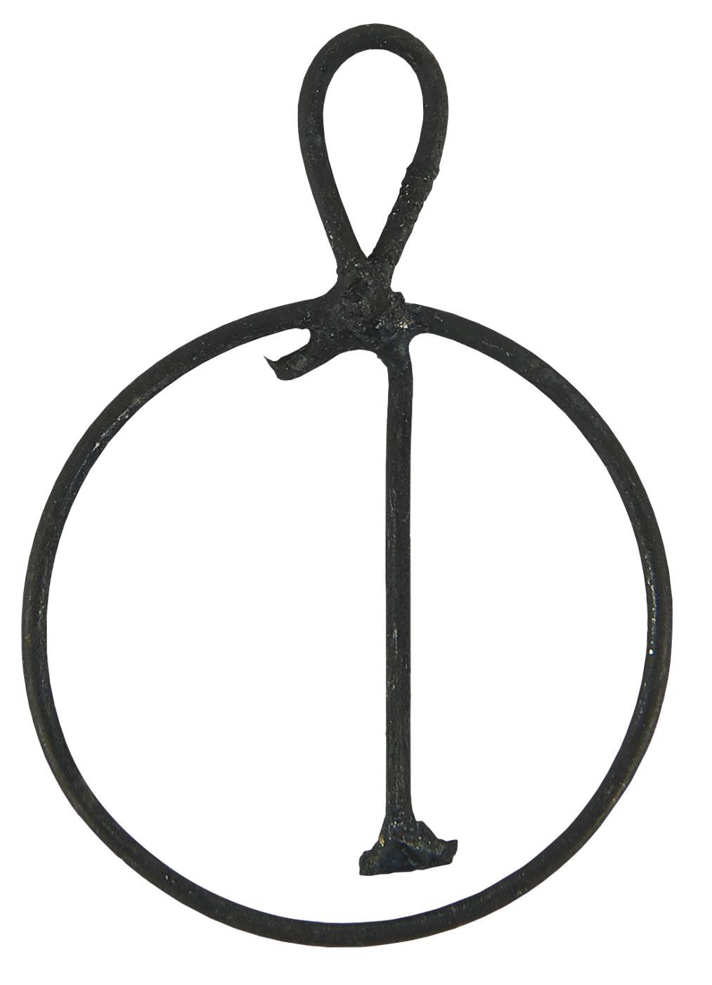 Anhänger 1-4 rund Metall