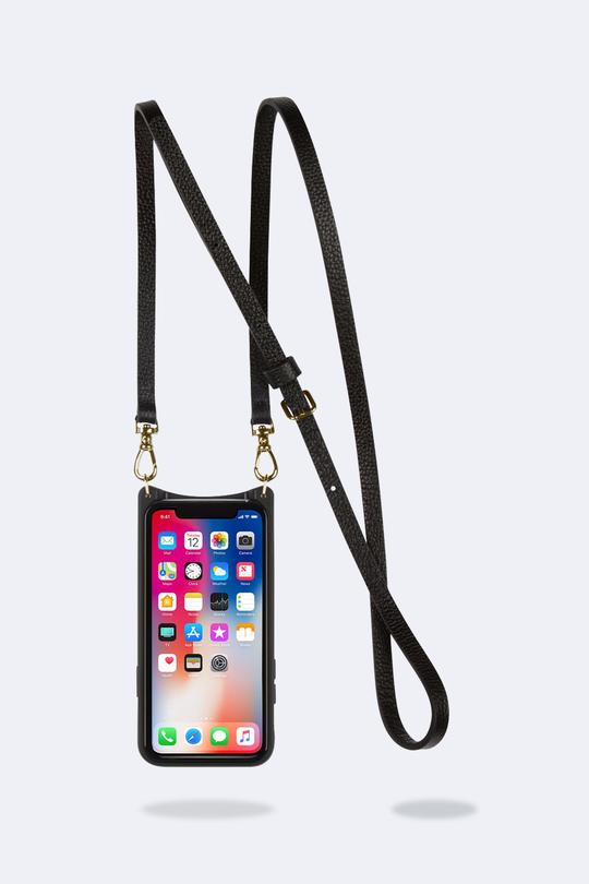 Emma Crossbody black/ gold Iphone X